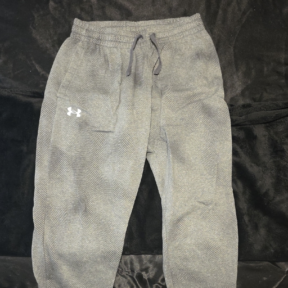Under Armour Mens Gray Heather Jogger Sweatpants